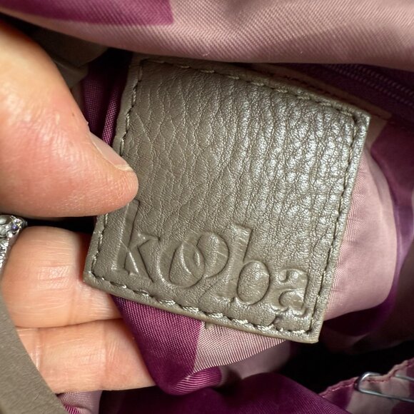 Kooba Leather Tote Bag With Dual Handles & Gold Hardware - Picture 4 of 11